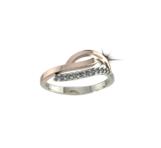 ARY Jewellers Silver Diamond Ring R-03