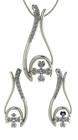 Buy ARY Jewellers Silver Locket Set S006  online