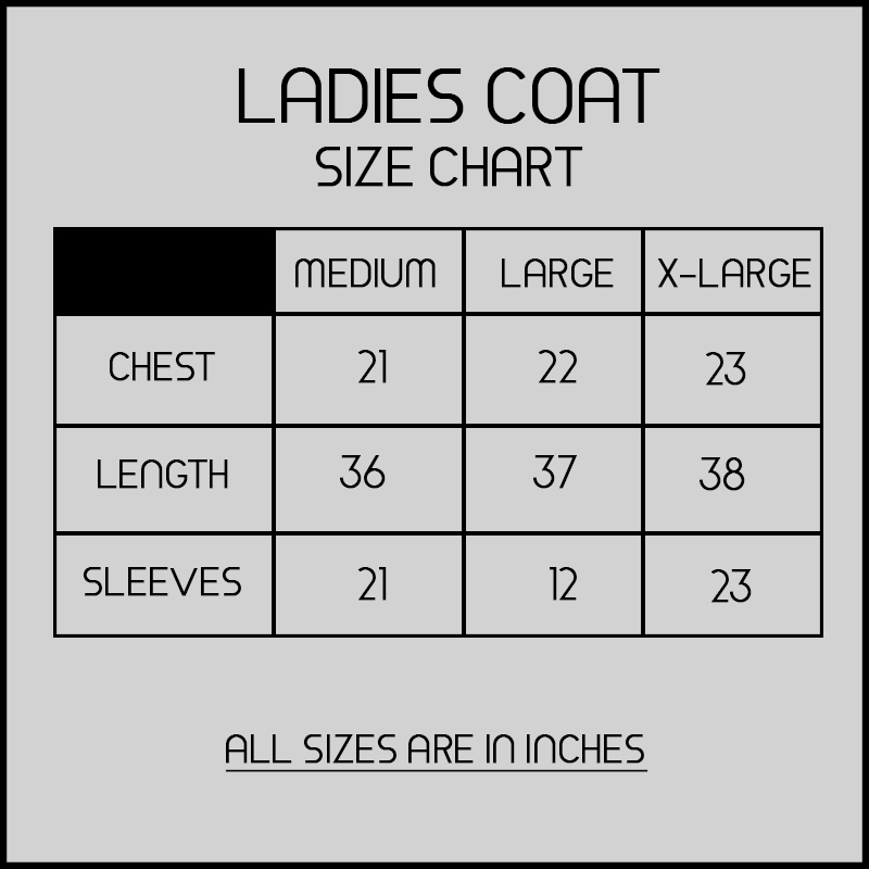 Womens Suit Size Chart